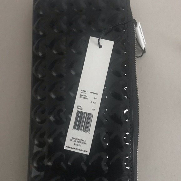 Marc Jacobs Black Zip Leather Wallet - Picture 2 of 6